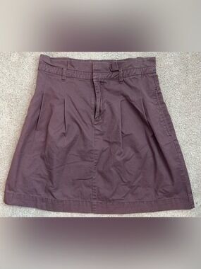 Zara Pleated Mini Skirt in Plum
